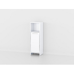 Пенал с полкой и дверцой Forte Wilmer 950x300x300 Белый
