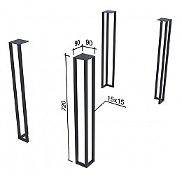 Опора для стола GoodsMetall в стиле Лофт 720х90мм Плант