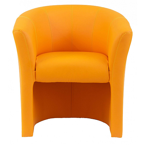 Кресло Richman Бум Единица 650 x 650 x 800H см Zeus Deluxe Orange Оранжевое
