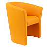 Кресло Richman Бум Единица 650 x 650 x 800H см Zeus Deluxe Orange Оранжевое