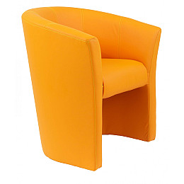 Кресло Richman Бум Единица 650 x 650 x 800H см Zeus Deluxe Orange Оранжевое