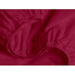 Детская простыня COSAS RUBY Ранфорс 60х120х12 см Бордо