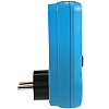 Розетка со счетчиком электроэнергии без подсветки дисплея Intertek KP-PMB09 Blue