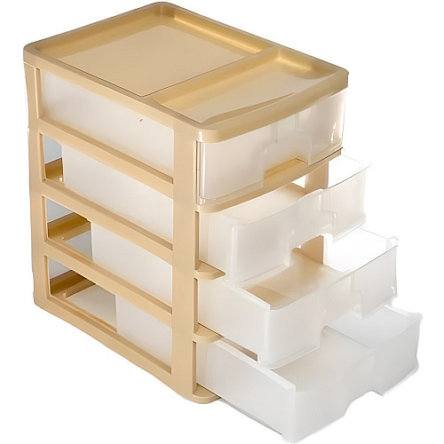 Міні комод R Plastic А4 10204 на 4 ящика Бежевий (SK001497)