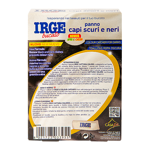 Салфетки-ловушка цвета для стирки черных вещей IRGE 12 шт