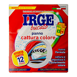 Салфетки-ловушка IRGE для стирки цветных вещей 12 шт