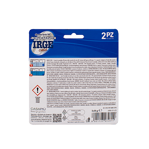 Таблетки для сливного бачка Irge Blue water 2 шт