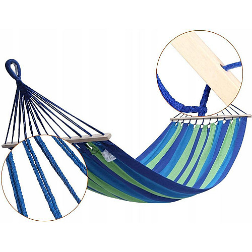 Гамак тканевий ZANO Bahama Blue 200x80 см
