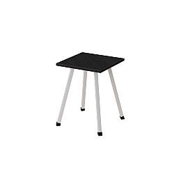 Табурет кухонний Ferrum-decor 430x320x320 Білий метал ДСП Сосна Кембра 16 мм (TAB010)