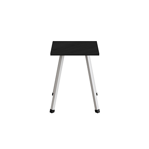 Табурет кухонний Ferrum-decor 430x320x320 Білий метал ДСП Сосна Кембра 16 мм (TAB010)