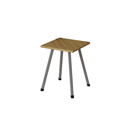 Табурет кухонний Ferrum-decor 430x320x320 Сірий метал ДСП Дуб Артізан 16 мм (TAB020)