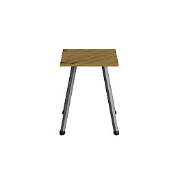 Табурет кухонный Ferrum-decor 430x320x320 Серый металл ДСП Дуб Артизан 16 мм (TAB020)