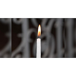 Свічка парафінова Насіння країни 13 см Ø 2 см Біла