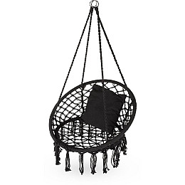 Садові гойдалки Boho Outtec XXL чорний