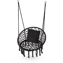 Садові гойдалки Boho Outtec XXL чорний