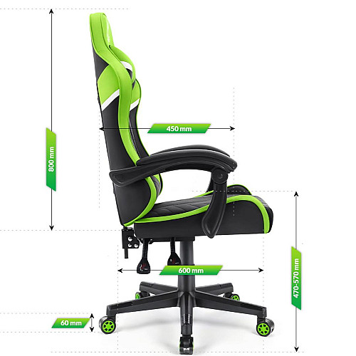 Комп'ютерне крісло Hell's Chair HC-1004 Green