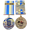 Медаль з посвідченням Collection За оборону рідної держави місто-герой ВОЛНОВАХА 32 мм Різнокольоровий (hub_hx3f2e)