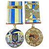 Медаль з посвідченням Collection За оборону рідної держави місто-герой КИЇВ 32 мм Різнокольоровий (hub_5056v4)