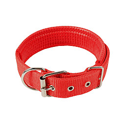 Ошейник для собак двошаровий регульований Taotaopets 177701 XXL Червоний