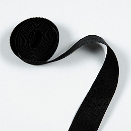 Липучка Велкро текстильная усиленная Студия Комфорта 50мм Черный Крючок (Жесткая часть) 1м