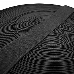 Резинка текстильная усиленная Студия Комфорта 25мм Черный (1м)