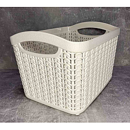 Корзина 21*16*14 см 3,3 л біла троянда Ал-Пластик М-093