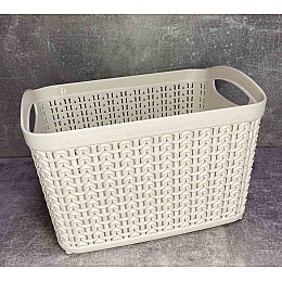Корзина 21*16*14 см 3,3 л біла троянда Ал-Пластик М-093