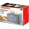 Металева хлібниця сірого кольору 30*18*15 см Ardesto Gemini AR4230MG