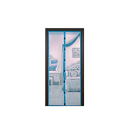 Дверная антимоскитная шторка - сетка на магнитах Magnetic Mesh 120х210см Синяя 429-42727486