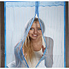 Дверная антимоскитная шторка - сетка на магнитах Magnetic Mesh 120х210см Синяя 429-42727486