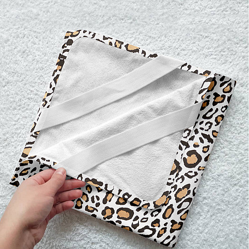Непромокаємий наматрасник 70х120 см DIAPER LEOPARD COSAS Бежевий