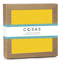 Непромокаемый наматрасник 70х120 см DOTS MUSTARD COSAS Горчичный