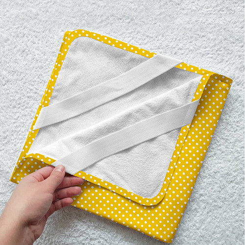 Непромокаемый наматрасник 70х120 см DOTS MUSTARD COSAS Горчичный