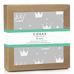 Непромокаємий наматрасник 70х120 см GREY CROWN COSAS сірий