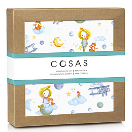 Непромокаемый наматрасник 70х120 см LITTLE PRINCE COSAS Голубой
