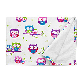 Непромокаемый наматрасник 70х120 см OWLS COSAS Фиолетовый