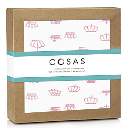 Непромокаемый наматрасник 70х120 см ROSE CROWN COSAS розовый