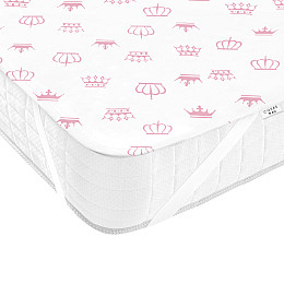 Непромокаемый наматрасник 70х120 см ROSE CROWN COSAS розовый