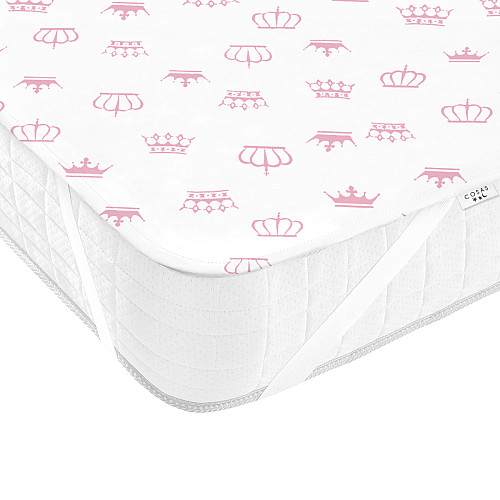 Непромокаемый наматрасник 70х120 см ROSE CROWN COSAS розовый