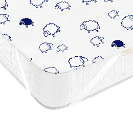 Непромокаемый наматрасник 70х120 см SHEEP COSAS Белый