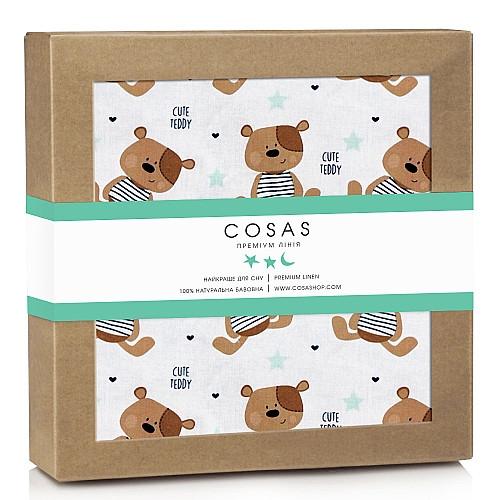Непромокаємий наматрацник 70х120 см TEDDY BEAR COSAS Бежевий