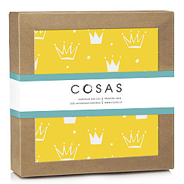 Непромокаемый наматрасник 70х120 см YELLOW CROWN COSAS желтый