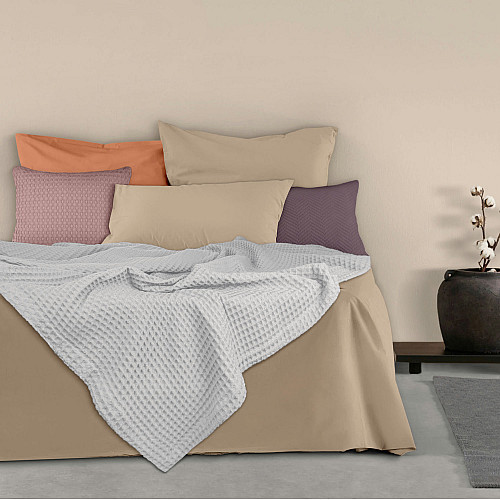 Покрывало 75x95 Snow Greek Waffle COSAS белый