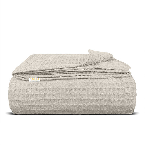 Покрывало 75x95 Bronze Greek Waffle COSAS песочный