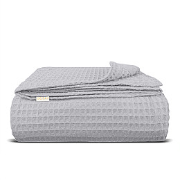 Покрывало 75x95 см Smoky Greek Waffle COSAS серый