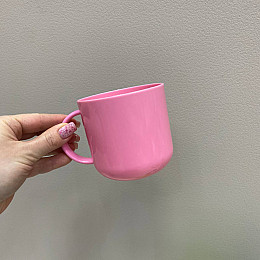 Чашка пластиковая 8,3х8,5 см Полимербыт ПБ-154 розовый
