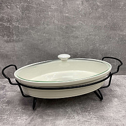 Мармит керамічний з підставкою 35 см 2,5 л Maestro MR-11460-74