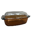 Гусятница с крышкой 3,5 л 34х21х14,8 см Simax Amber&Clear s7556/7566