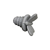 Пробка силіконова для пляшки Butterfly Stenson 50808 сірий