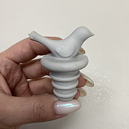 Пробка силиконовая для бутылки Bird Stenson 50808 серый